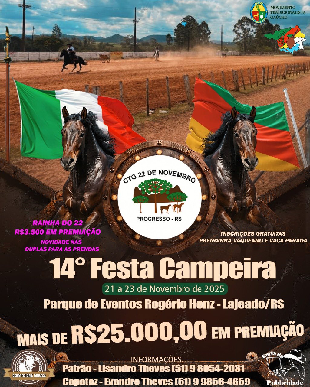 14º FESTA CAMPEIRA DO CTG 22 DO NOVEMBRO 