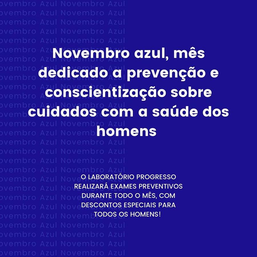 Campanha Novembro azul de prevenção ao câncer 