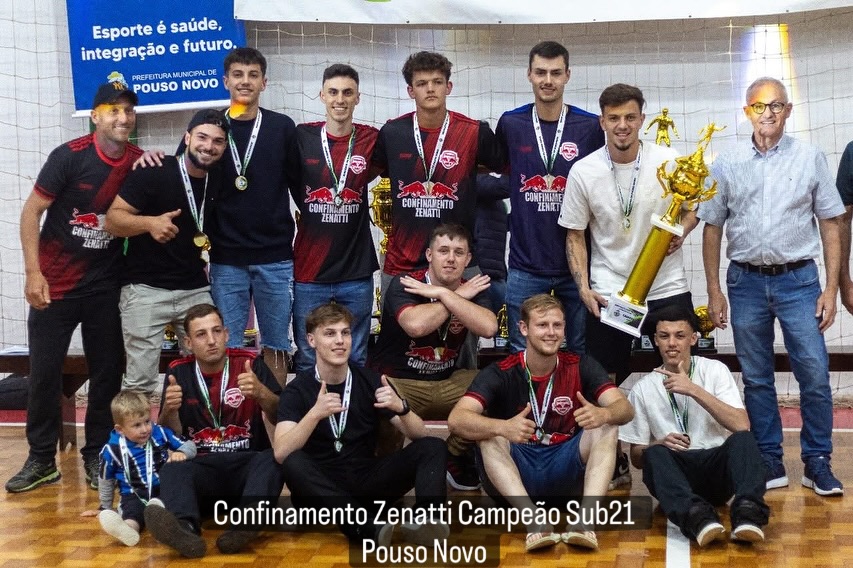 Confinamento Zenatti é Campeão Municípal Sub21 de Futsal em Pouso Novo