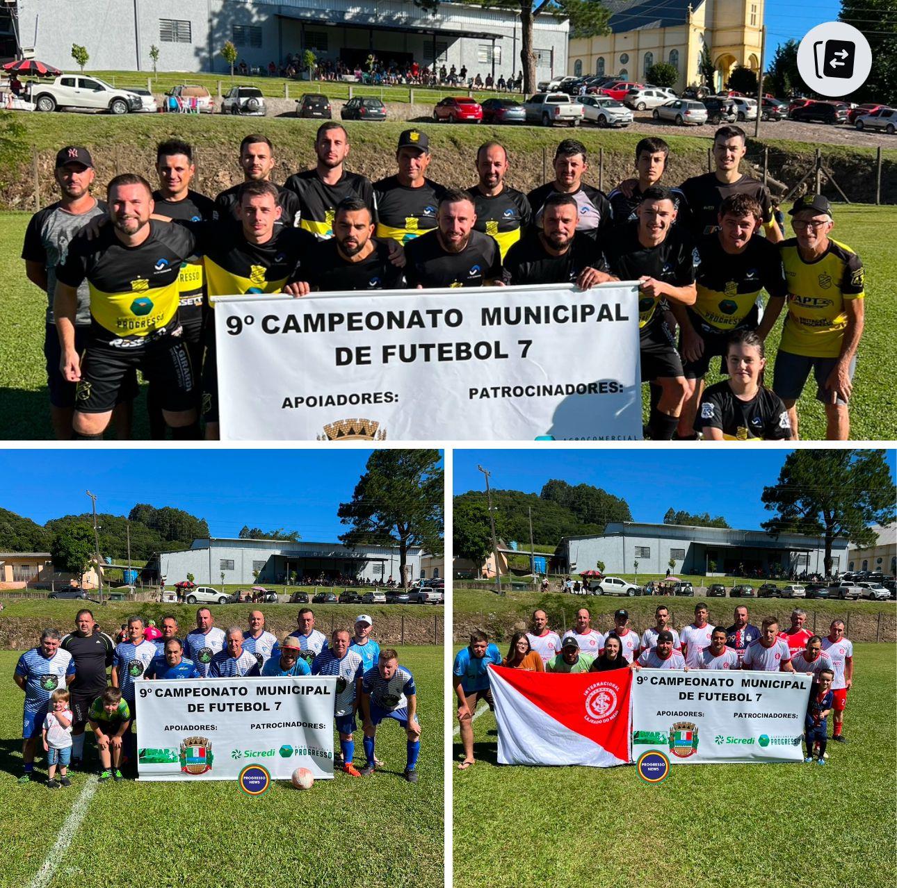 CONHECIDOS OS CAMPEÕES DO CAMPEONATO MUNICIPAL DE FUTEBOL 7 PROGRESSO
