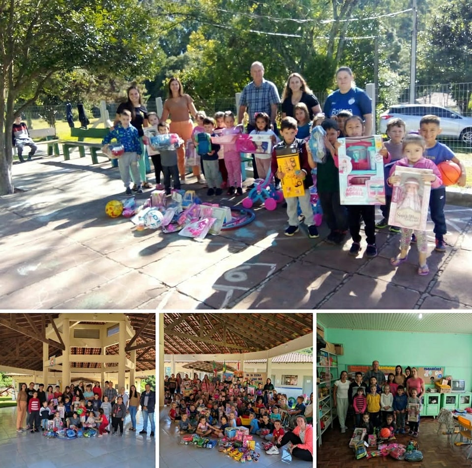 Escolas municipais de Progresso recebem novos brinquedos