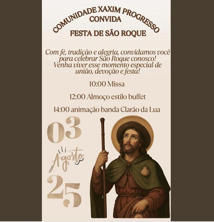 FESTA DE SÃO ROQUE EM XAXIM