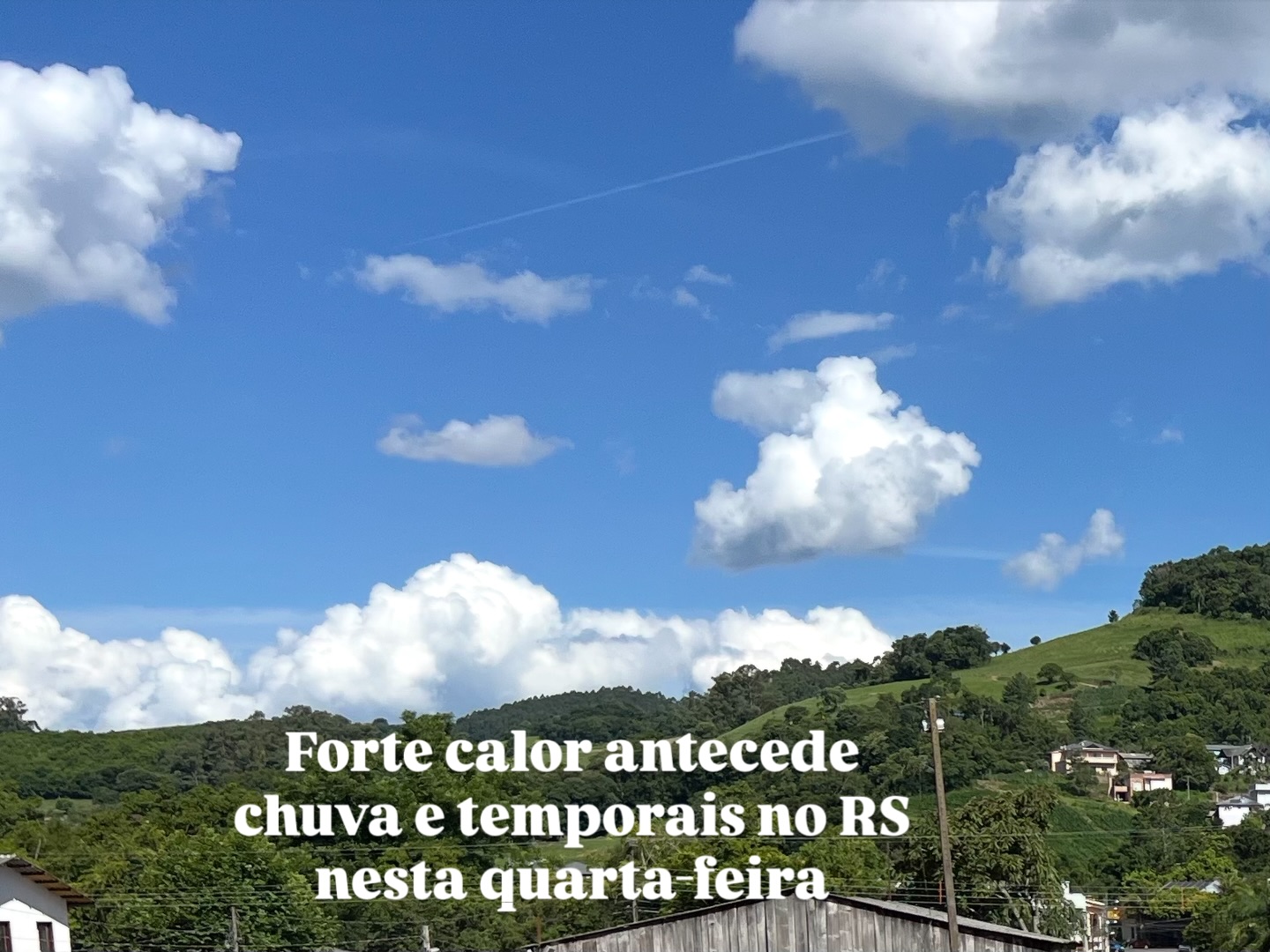Forte calor antecede chuva e temporais no RS nesta quarta-feira