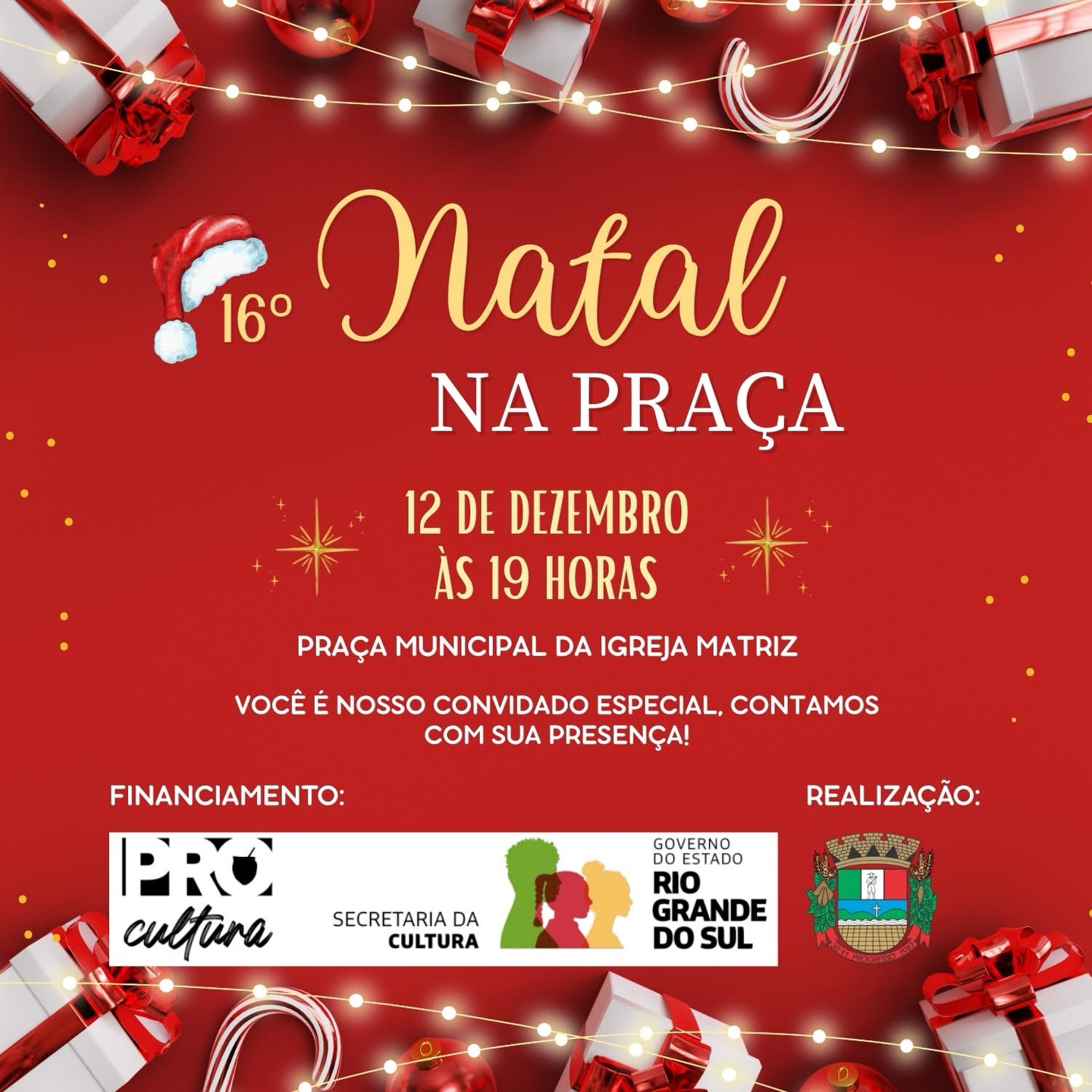 Progresso realiza 16ª edição do Natal na Praça no dia 12 de dezembro